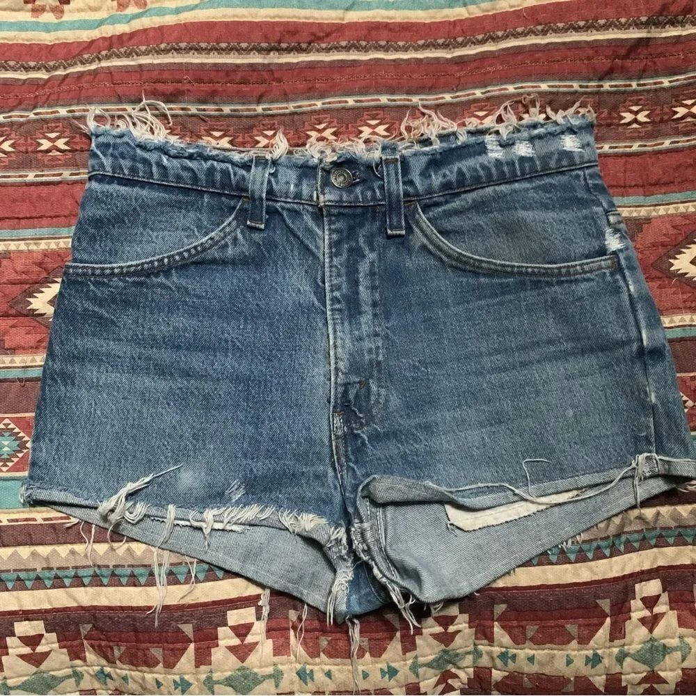 Vintage Orange Tab Levi’s High Rise Shorts